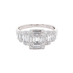 14KW DIAMOND BAGUETTE RING