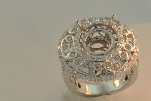 14KW SEMI MOUNT ROUND RING - 12X12 MM