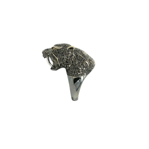 14KB PANTHER DIAMOND RING