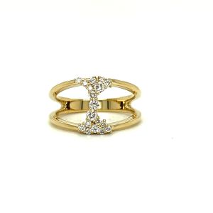14KY LAB-CREATED DIAMOND ROUND RING