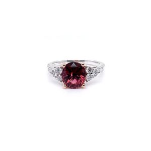 14KWR PINK TOURMALINE OVAL RING