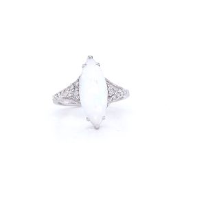 14KW OPAL MARQUISE RING