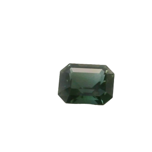 Green Sapphire 7X5.5 mm Emerald Cut Shape