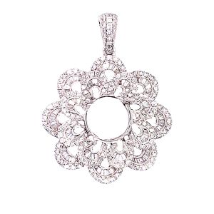18KW Round Semi Mount Pendant