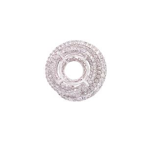 18KW 12x12 mm Round Semi Mount Ring