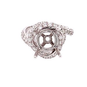18KW Round Semi Mount Ring