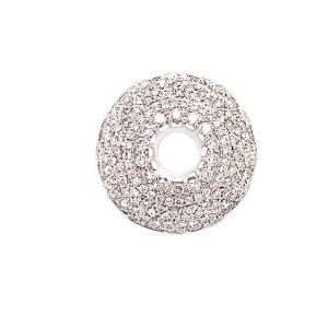 18KW 7x7 mm Round Semi Mount Ring