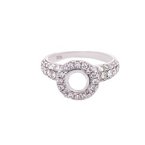 14KW 6.5x6.5 mm Round Semi Mount Ring