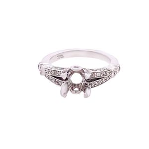 14KW 6.5x6.5 mm Round Semi Mount Ring