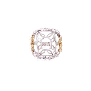 14KWY Octagon Shape Semi Mount Ring