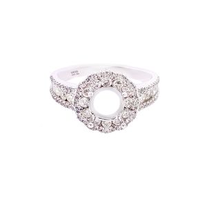 18KW Round Semi Mount Ring