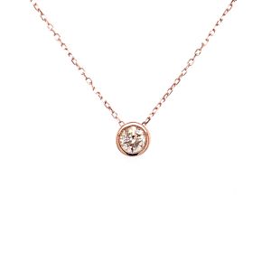 14KR DIAMOND ROUND PENDANT