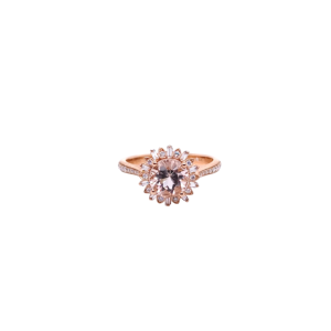 14KR MORGANITE ROUND RING