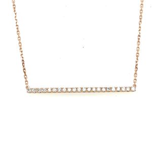 14KR LAB-CREATED DIAMOND ROUND NECKLACE