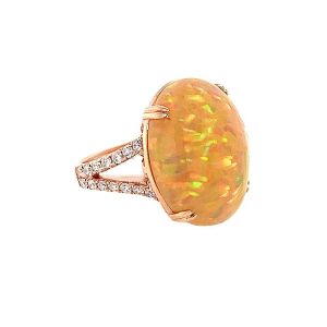 18KR OPAL OVAL RING