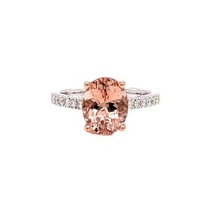14KWR MORGANITE OVAL RING