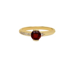 14KY RUBY ROUND RING