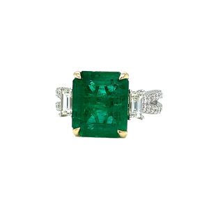 14KWY EMERALD OCTAGON RING