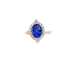 14KY TANZANITE OVAL RING