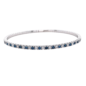 14KW BLUE DIAMOND BANGLE
