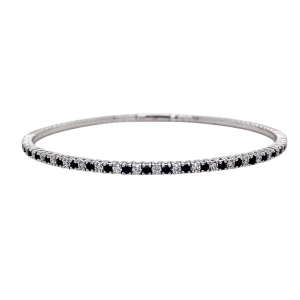 14KW SAPPHIRE DIAMOND BANGLE
