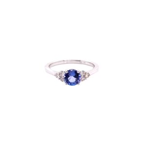 14KW TANZANITE ROUND RING