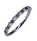 14KW ALEXANDRITE BAND RING