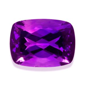 Amethyst 8x6 mm Cushion Cut Stone