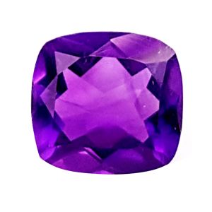 Amethyst 10x10 mm Cushion Cut Stone