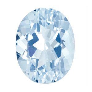 Aquamarine 10x8 mm Oval Cut Stone