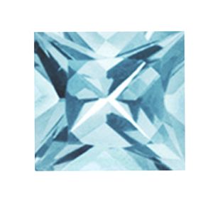 Aquamarine 3.00 mm Square Cut Stone