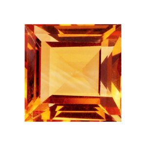 Citrine 3.00 mm Square Cut Stone