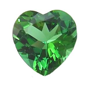 Green Tourmaline 6.00 mm Heart Shape Cut Stone