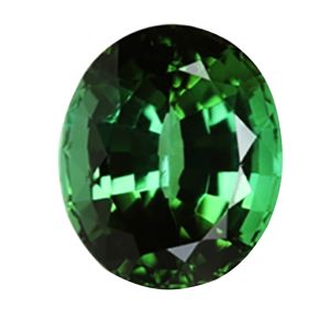 Green Tourmaline 10x8 mm Oval Cut Stone