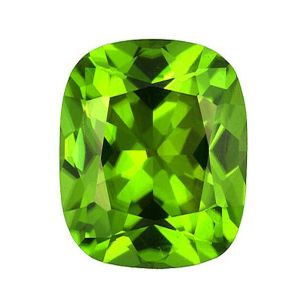 Peridot 10x8 mm Cushion Cut Stone