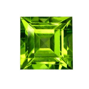 Peridot 3.00 mm Square Cut Stone