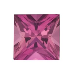Pink Tourmaline 3.00 mm Square Cut Stone