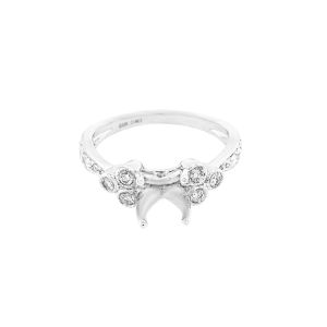 14KW 6.5x4.5 mm Oval Semi Mount Ring