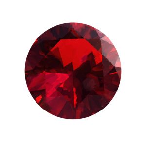 Ruby 1.25 mm Round Diamond Cut Stone