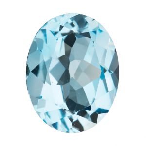 Sky Blue Topaz 10x8 mm Oval Cut Stone
