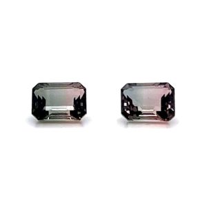 Bi-Color Tourmaline 8x7mm Octagon Shape