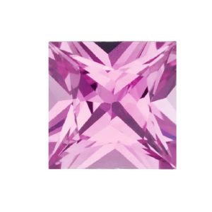 Pink Sapphire 4.00 mm Square Cut Stone