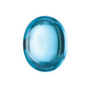 Swiss Blue Topaz 10X8 mm Oval Cabochon