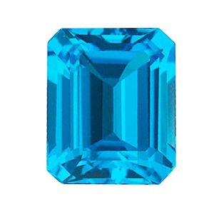 Swiss Blue Topaz 10X8 mm Octagon Shape Stone