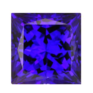 Tanzanite 6.00 mm Square Cut Stone