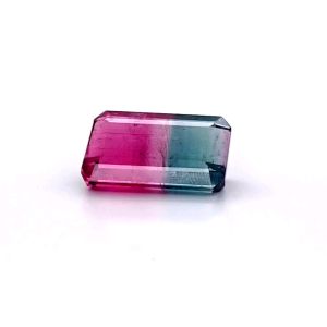 Watermelon Tourmaline 21.5x14.3 mm Emerald Cut Shape