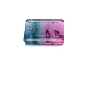 Watermelon Tourmaline 16x12 mm Emerald Cut Shape